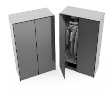 کمد-دیواری-رگال-دار-با-دو-درب-آینه-ای-رز-تیپ-4232-44 -  - https://mohitara.com