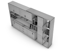 کتابخانه-و-ویترین-بلند-ویژه-اتاق-مدیر-عامل-گراف-تیپ-6151-41 -  - https://mohitara.com