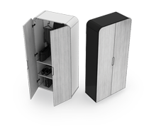 کمد-لباس-و-لوازم-شخصی-با-دو-درب-چوبی-با-قلاب-آویز-برلیانت-تیپ-6307-41 -  - https://mohitara.com